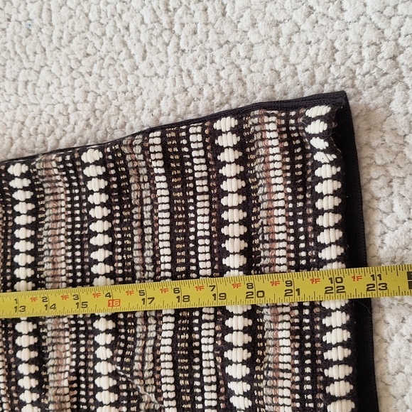 Chico's Black, White and Tan Weave One Button Closure Cardigan Sweater. … - Picture 5 of 8